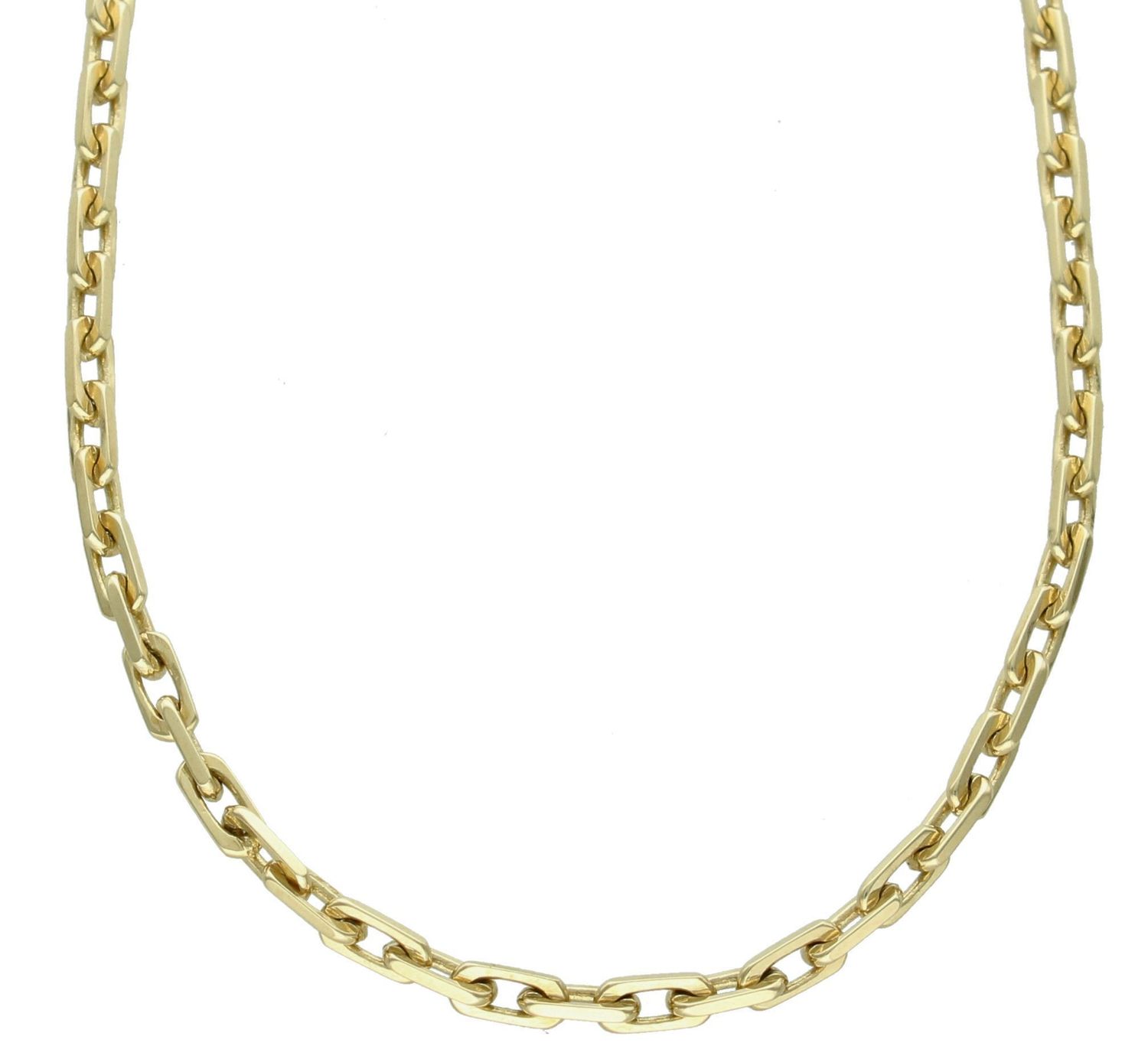 Łańcuszek złoty ankier próba 585, DIA-LAN-12641-585 3mm Klasyczny i uniwersalny łańcuszek o splocie ankier, wykonany z żółtego złota próby 585. Łańcuszki to uniwersalne dodatki, które sprawdzają się na każdą okazję.jpg